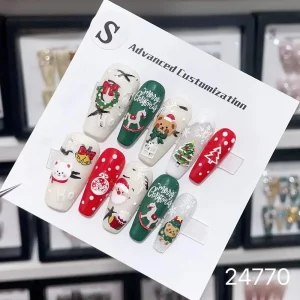 Christmas Carousel nail set from the customer catalog